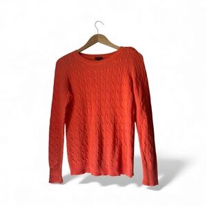 Talbots Vibrant Orange Knit Sweater